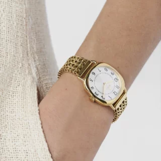 Relógio analógico Osier 1920 TOUS em aço IP dourado