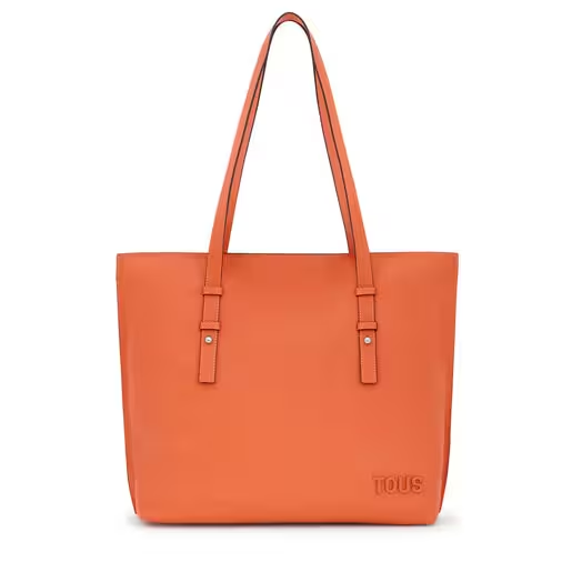 Shopper grande de piel naranja TOUS Candy