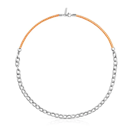 Closeup 43 cm orange TOUS St. Tropez Elastic necklace