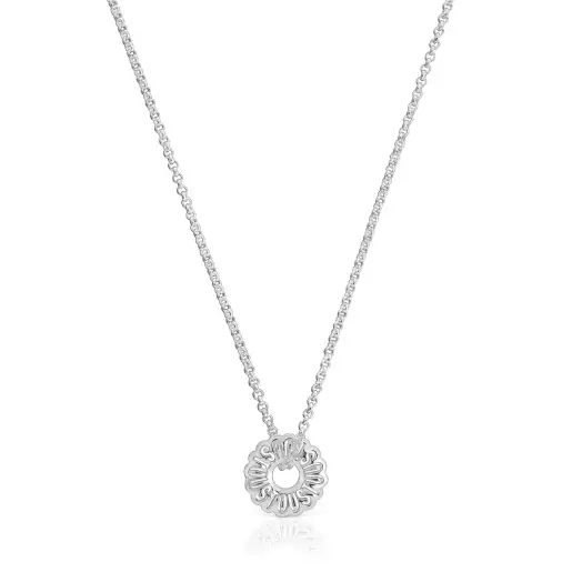 short silver necklace miranda tous