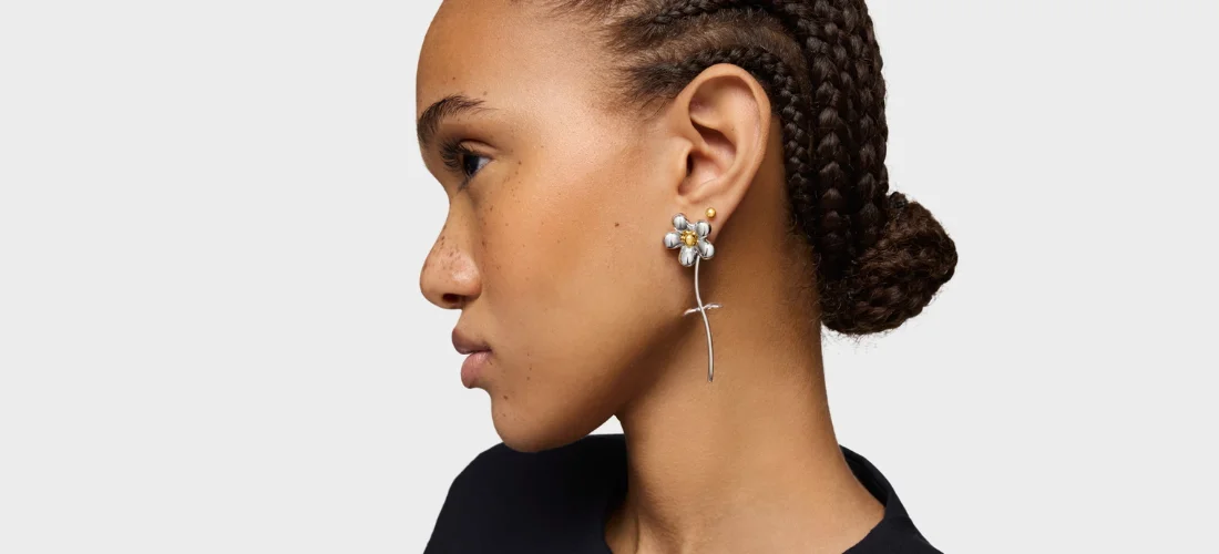 pendientes grandes de flor