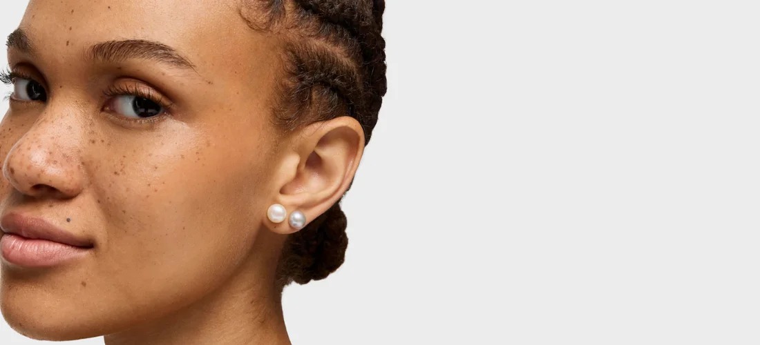 pendientes perla bola